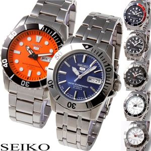 SEIKO(セイコー) SEIKO 5 スポーツ メンズ ブレスウォッチ SNZF11J1／ホワイト・ドット