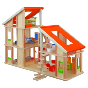 PLAN TOYS（プラントイ） ★木製玩具（木のおもちゃ）★7141★ 家具付きシャレードールハウス