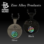 POWERBALANCE Zinc Alloy Pendants�i�l�b�N���X�^�u���b�N�j
