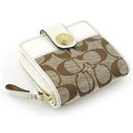 COACH(������) �����ͥ��㡼���ȥ饤�ץ���åɥߥǥ����ॸ�åץӥ�ե����� ���ۥۥ磻�� 41200