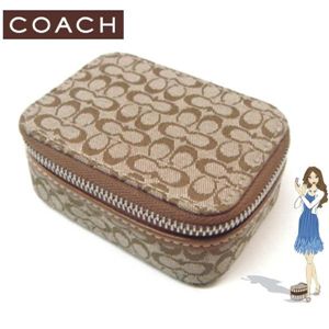COACH(コーチ) ミニ シグネチャー ピルケース ブラウン 60157-SKHTF - 拡大画像