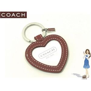 COACH（コーチ） キーホルダー ハート ピクチャー フレーム キーフォブ レッド 92406 - 拡大画像