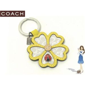 COACH(コーチ) キーホルダー レディ バグ シグネチャー フラワー キーフォブ 92246 - 拡大画像