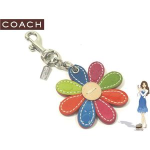 COACH（コーチ） キーホルダー シグネチャー フラワー チャーム キーフォブ 92421 - 拡大画像