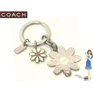 COACH（コーチ） キーホルダー シグネチャー フラワー ミックス キーフォブ 92290 - 拡大画像