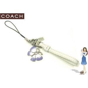 COACH(コーチ) ストラップ レザーループ ウィズ バタフライチャーム 92297 - 拡大画像
