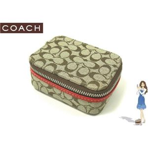 COACH（コーチ） ミニ シグネチャー ピルケース オレンジ 60353 - 拡大画像