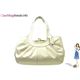 COACH(コーチ) エルゴ パテント レザー プリーテッド フレームド サッチェル ホワイト 12520 - 縮小画像1
