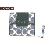 COACH(コーチ) 財布 ペネロピ シャンタン シグネチャー フレンチ パース ブラック 42213