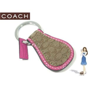 COACH(コーチ) キーフォブ ミニ シグネチャー ティア ドロップ S7350 - 拡大画像