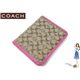 COACH(コーチ) 定期入れ シグネチャー トラベル ピクチャー フレーム カーキ/ピンク 60350 - 縮小画像1