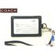 COACH(コーチ) IDカードネックストラップ シグネチャー ランヤード ブラック 60357 - 縮小画像1