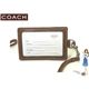 COACH(コーチ) IDカードネックストラップ シグネチャー ランヤード ブラウン 60357 - 縮小画像1