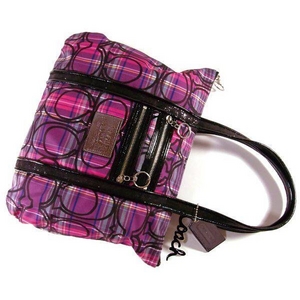 COACH(コーチ) トートバッグ POPPY(ポピー) タータン グラム ピンク マルチカラー 14360 COACH(コーチ) トートバッグ POPPY(ポピー) タータン グラム ピンク マルチカラー 14360