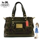 COACH(コーチ) トートバッグ POPPY ポピー シグネチャー サテン ブック ブラウン/ブラス 14364 - 縮小画像1