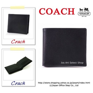 COACH�i�R�[�`�j MEN'S 2�܂���z �R�[�`�����Y �h���X �e�N�X�`���[�h �R�C�� �u���b�N 74120