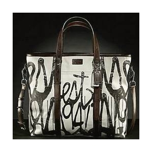 �y2010�N�t�Ă�NEW���f��/���N�G�X�g�̔��z COACH�i�R�[�`�j �o�b�O MEN'S �����Y �O���t�B�e�B est. 1941 �g�[�g �u���b�N/�z���C�g 70331