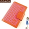 Coach(コーチ) システム手帳 4×7 オプ アート スリップ ジャケット 手帳 ピンク 60366