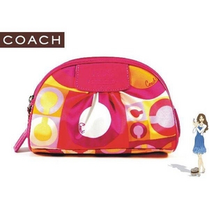 【入荷待ち】
            Coach(コーチ) コスメティックポーチ バレンタインデー スカーフ プリント ラージ 42348