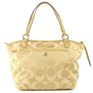 Coach(コーチ) トートバッグ シグネチャー リア ゴールド 13139