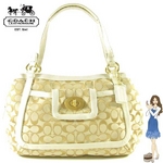 Coach(コーチ) バッグ クリケット アウトライン シグネチャー ラージ サッチェル ライトカーキ 1360