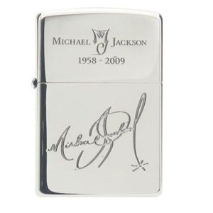 マイケルジャクソン ZIPPO D(サイン柄) - 拡大画像