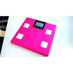 体重＆体組成計 MULTI FUNCTION SCALE ピンク - 拡大画像