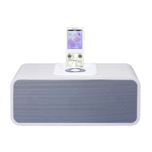 シンプルで美しい「R」曲線ライン WALKMAN 対応スピーカー SG-W20 ホワイト - 拡大画像