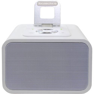 かわいいキューブ型の iPhone／iPod対応スピーカー SG-A11 ホワイト - 拡大画像