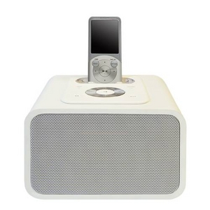 とってもかわいいポップなカラーのキューブ型 WALKMAN 対応スピーカー SG-W10 ホワイト - 拡大画像