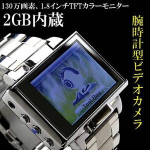 デジタル腕時計型 ビデオカメラレコーダー/録画録音機能付き-デジタル