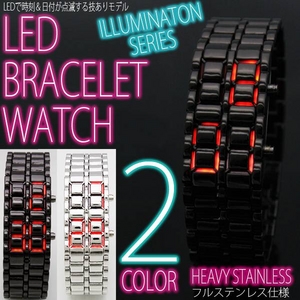 LED�u���X���b�g�r���v�i�E�H�b�`�j �V���o�[�X�e�����X �i�����Y�T�C�Y�j