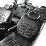 Dohm製 本革調シートカバー Standardモデル WISH用 【T73】 3列シート ブラック