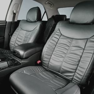 Dohm製 本革調シートカバー VIPモデル クラウン用 【T116】 セダン グレー