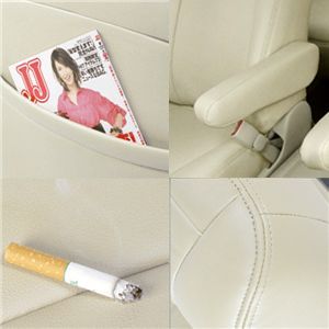 Dohm製 本革調シートカバー Basicモデル WISH用 【B-T73】 3列シート ベージュ