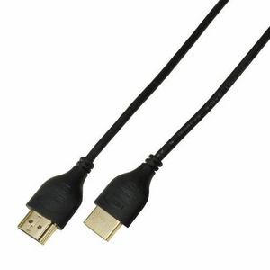 ミヨシ（MCO） イーサネット対応ハイスピードHDMIスリムケーブル19ピン-19ピン 1.5m HDM-HEHS15／BK
