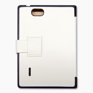 ブライトンネット　docomo Optimus Vu L-06D用レザースタンドケース　BM-LG6DFLSTD/WH