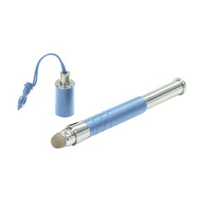 ミヨシ(MCO) スマートフォン用タッチペン ショートタイプ アルミブルー STP-04/BL