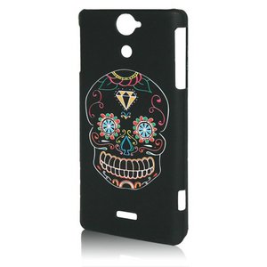 ブライトンネット　au XperiaTM VL SOL21用ラバーコーティングケースBM-AUXPR2RC/SKULL