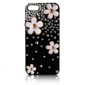 ブライトンネット　 iPhone 5用デコレーションケース　　BI-IPVDECOBK/FLOWER