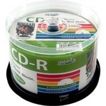 デ‐タ用CD-Rメディア52倍速　レーベル ワイドタイプ プリンタブル白50枚スピンドルHDCR80GP50　