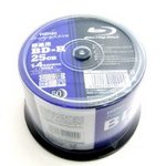 BD-R録画用メディア4倍速　レーベル ワイドタイプ プリンタブル白 50枚 スピンドル LTH　　 HDP BDR4X50P