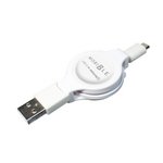 ミヨシ マイクロUSB巻き取りケーブル SMC-10／WH