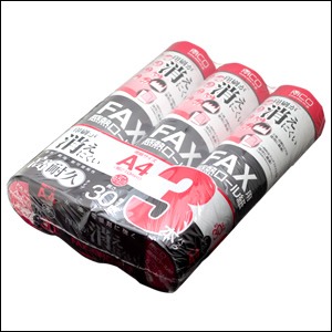 ミヨシ(MCO)　FAX用感熱ロール紙 高耐久タイプFXH30AH-3 商品画像