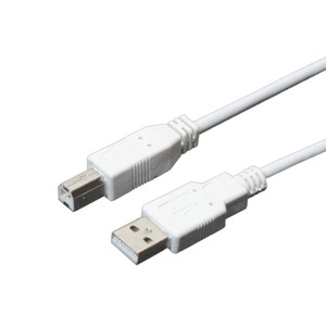 ミヨシ（MCO）　USB2.0対応ケーブル1.0M  USB-N10/WH　【5本セット】  - 拡大画像