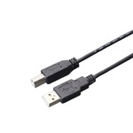 ミヨシ（MCO）　USB2.0対応スリムケーブル1.0M  USB-N10S/BK　5本セット