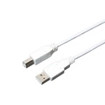 ミヨシ（MCO）　USB2.0対応スリムケーブル1.0M  USB-N10S/WH　5本セット