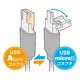 ミヨシ （MCO） シェア機能つき　microUSBケーブル　USB-MS25/BK - 縮小画像5