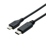 ミヨシ （MCO） USB Type-Cコネクタ-microBコネクタ変換ケーブル　USB-CM210/BK