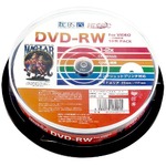 HIDISC ビデオ用 CPRM対応 繰り返し録画用DVD-RW 2倍速 10枚入スピンドル ワイドプリント対応 HDDRW12NCP10×20P　【20個セット】